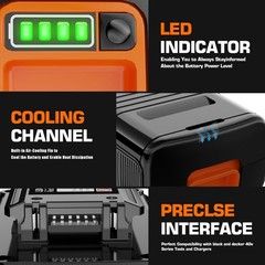 For Black Decker 40V Battery 40Volt Max Lithium 3.0AH LBX2040 LBXR36 LST136