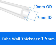 Pure Silicone Tubing, 7Mm ID X 10Mm OD High Temp Food Grade Tube Pure Silicon…