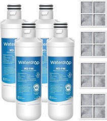 Waterdrop Refrigerator Water Filter Air Filter Replacement for LG® LT1000P®, (4)