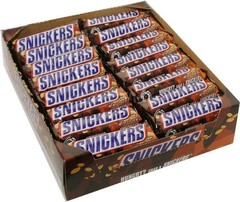 Single Bar Chocolate Candy, 48 bars of 1.86oz each.