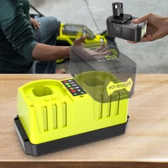 2 Pack 18V 8.0Ah Battery & Dual Charger Kit for Ryobi 18 Volt One+ Batteries
