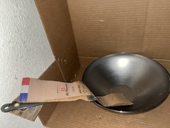 De Buyer Mineral B Carbon Steel Wok Nonstick 11” Induction Ready