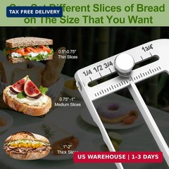 Adjustable Bread Slicer for Homemade Bread – Upgrade Manual Sourdough Bread Knif