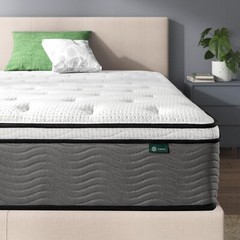 Zinus Pressure Relief Extra Firm Hybrid Mattress Comfort Foam and Pocket Spring