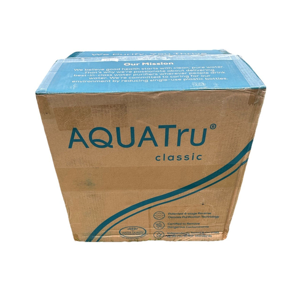 AquaTru Classic Countertop Reverse Osmosis Water Purifier 4-Stage RO Filter