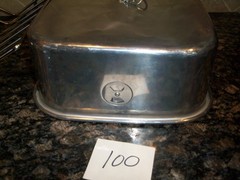 Vtg 3 pc Aluminum Roaster Roasting Pan Turkey WEAR EVER STYLE HEAVY DUTY RACK