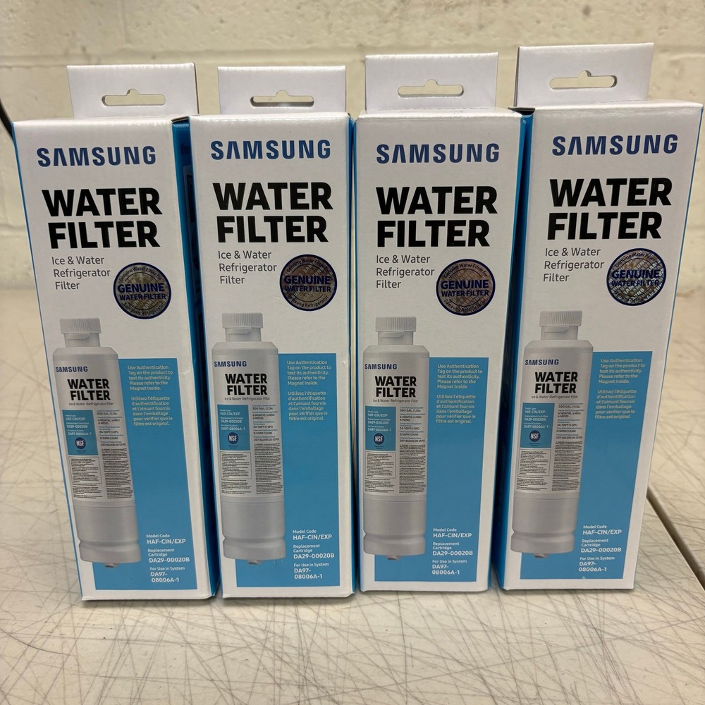 4-PACK SAMSUNG Genuine Filter for Refrigerator 6-Months DA29-00020B HAF-CIN/EXP