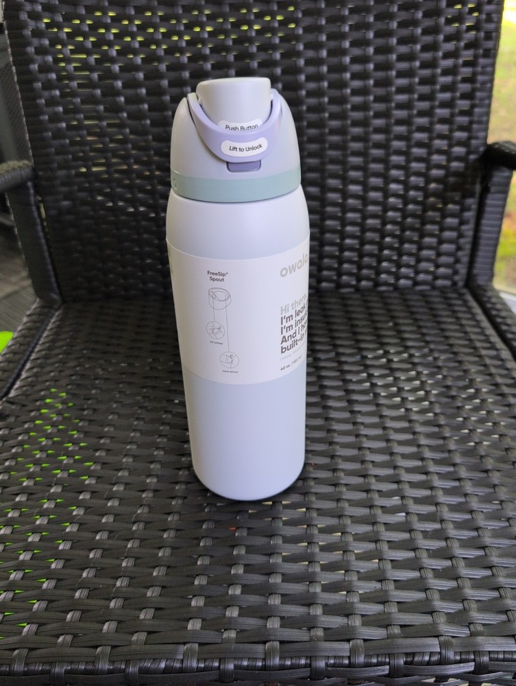 Owala FreeSip Stainless Steel Water Bottle, 40oz, Open Air 40 Ounces,