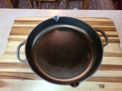 14″ Flat Bottom Carbon Steel Wok Hand Hammered Mandarin Wok SEASONED