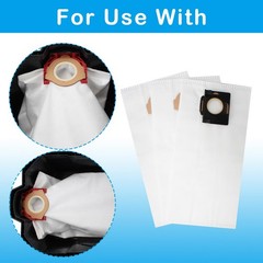 49-90-2016 Fleece Dust Bags Fit Milwauke 0960-20 Wet/Dry Vacuum and Milwauke …