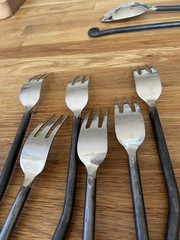 38 Piece Gourmet Settings Treble Clef Stainless Silverware & Serving Pieces VTG