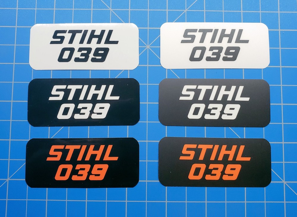 Vinyl Sticker for Stihl 039 Shroud Badge “Full Vinyl Overlay”