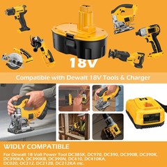 18V 7.0Ah 6Ah Battery / Charger For Dewalt 18 VOLT DC9099 DC9096-2 DC9096 DC9098