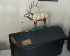3D HORSE Mailbox topper/ornament,.FULL 3D, STURDY CAST aluminum HORSE AS SHOWN.