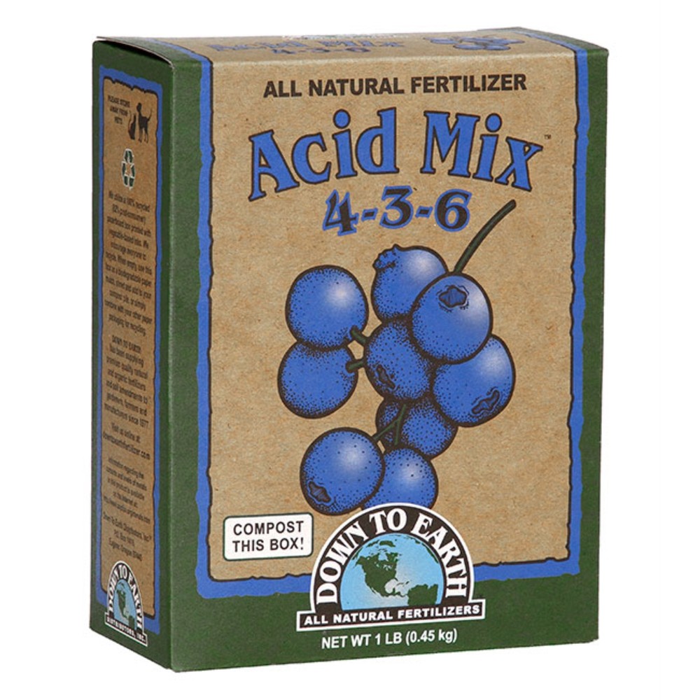 Down to Earth (#17803) All Natural Acid Mix Blended Fertilizer 4-3-6, 1 lb