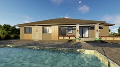 Modern 4Bedroom 2Bathroom House Plans Blueprints and Floorplans, 258m2-2780sqft