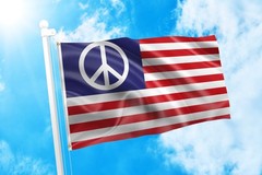 DMSE USA United States US Peace Flag 3X5 Ft Foot 100% Polyester 100D Flag UV …