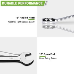 COYAGRIP 10mm Wrench, Industrial Grade Spanner, Combination 10mm, Silver