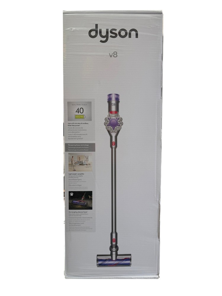 Dyson V8 Cordless Stick Vacuum Silver/Nickel Brand NEW & Factory Sealed