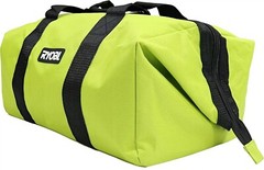 RYOBI Contractor Canvas Tool Bag Large Green Black Soft Side 903209044 NEW