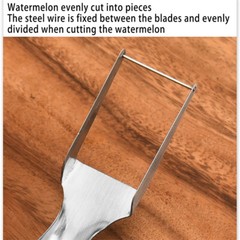 Watermelon Slicer Cutter,2-in-1 Fork Stainless Steel Fruit Cutting Artifact Lot