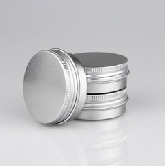 Aluminum Round Metal Tins,Storage Jar Candle Lip Balm Cosmetic Sample Containers