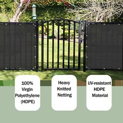 Custom Gate Barrier Privacy Screen Panel Mesh 90% UV Block w/ Grommets / 12”