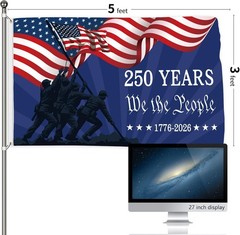 250 Anniversary Flag 3X5 Ft 250 Years Semiquincentennial We the People 1776-2026