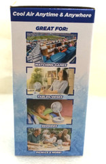 Northern Chill Portable Foldable Fan Cool Air Anytime & Anywhere USB & Battery