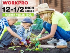 WORKPRO 12.5″ Weeder Puller Tool 4-in-1 Garden Trowel Hori Hori Garden Knife NEW