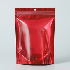 50/100/500 Red Mylar Foil Clear Window Resealable Stand Up Bags Zipper Pouch