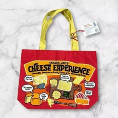 Trader Joe’s NEW Cheese Adventures reusable canvas shopping bag/tote NWT