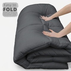Extra Thick Mattress Topper 10cm/4 Inch Bounce Back Protectors Heavy Filling Pad