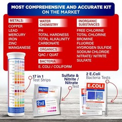 All-New 20 in 1 Drinking Water Testing Kit 120 Strips, Home Tap, Well Water Test