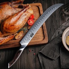 HOSHANHO Carving Slicing Knife 12 Inch Japanese High Carbon Steel Brisket Knife