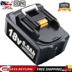 2 Pack For Makita 18V Battery 8.0AH Li-Ion BL1830 BL1850 BL1840 BL1860B LXT Tool