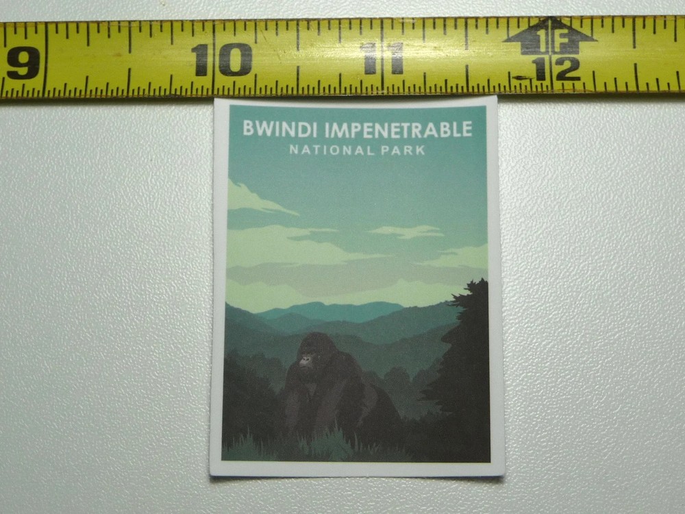 BWINDI NATIONAL PARK UGANDA AFRICA SMALL STICKER DECAL HIKING CAMPING NATURE