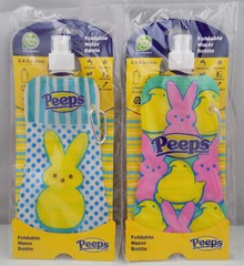 Peeps Water Bottles BPA Free 0.4 Liters Foldable & Freezable Set of 2 New