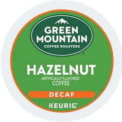 Green Mountain Coffee Hazelnut Decaf Coffee, K-Cup pods, Light Roast, 24 Count