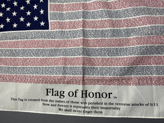 Flag of Honor 10th Anniversary 9/11 Memorial American Flag Tribute Banner USA