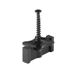VEVOR 250PCS Hidden Deck Fasteners for Composite Decking Universal T Clips Black