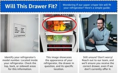 PS890591 Crisper Pan Compatible with Whirlpool Refrigerator
