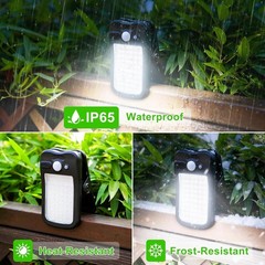 Clip on Solar Lights for Fence, 3 Modes Solar Motion Lights Outdoor Waterproof