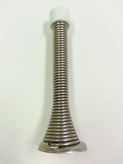 Spring Door Stop Heay Duty Satin Nickel 3-3/4″