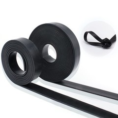 Black Solid Rubber Flat Strip Sealing Strip Thick 1/2/3/5mm Width 10/15/20-100mm