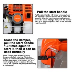 5-in-1 Multi-Functional Trimming Tools Gas Hedge Trimmer 52CC Weed Eater NEW
