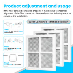 3 PACK For LG LT120F ADQ73214404 Fresh Air Replacement Refrigerator Air Filter