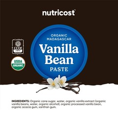 Nutricost Organic Madagascar Vanilla Bean Paste (4 oz) – For Baking and Cooking
