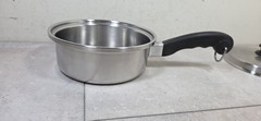 Saladmaster 2qt 3 Pc Double Boiler Tri-Clad 18-8 Stainless Steel Saucepan W/ Lid
