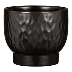 Round 5.2-in W x 5.2-in L x 4.4-in H Ebano Ceramic Indoor Planter